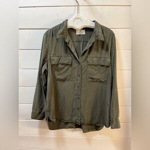 BABATON Olive Green Button-Up Shirt – Size XL
